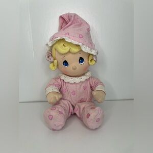 Vintage Precious Moments Prayer Doll Pink Pajamas